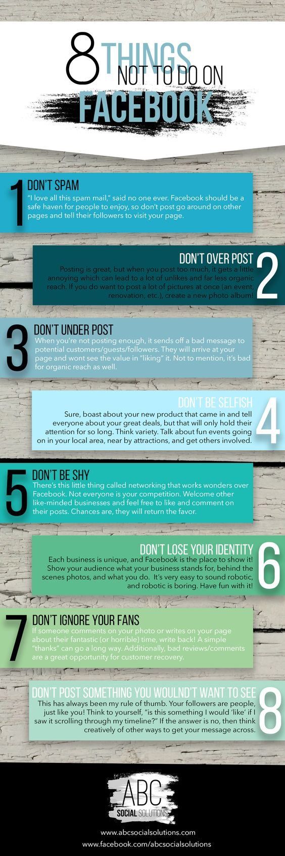 8 things you shouldnt do on facebook infographic